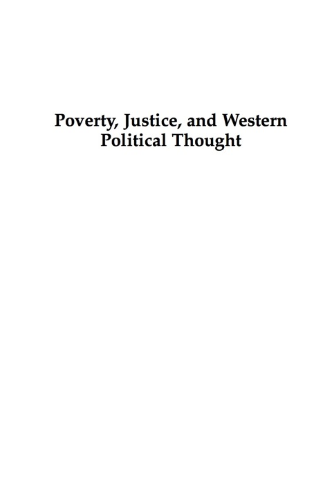 Cover image for book Poverty, Justice, and Western Political Thought