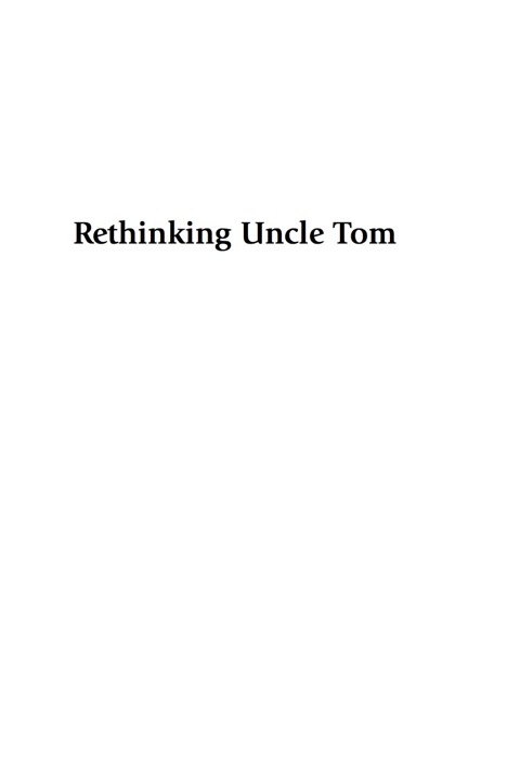 Cover image for book Rethinking Uncle Tom
