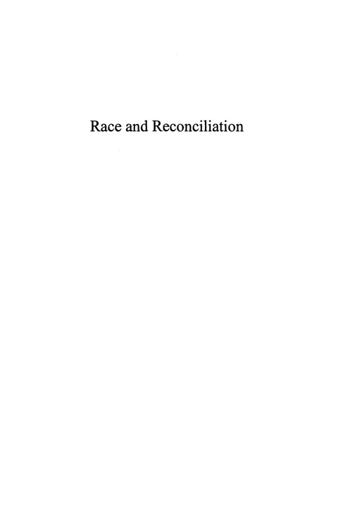 Cover image for book Race and Reconciliation