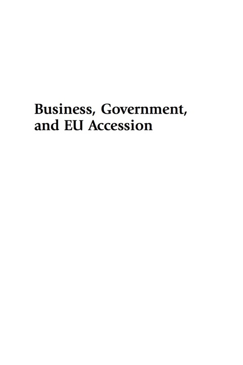 Cover image for book Business, Government, and EU Accession