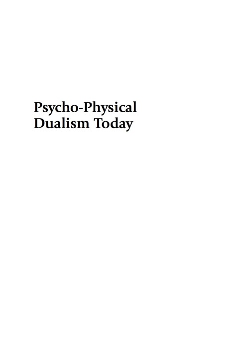 Cover image for book Psycho-Physical Dualism Today