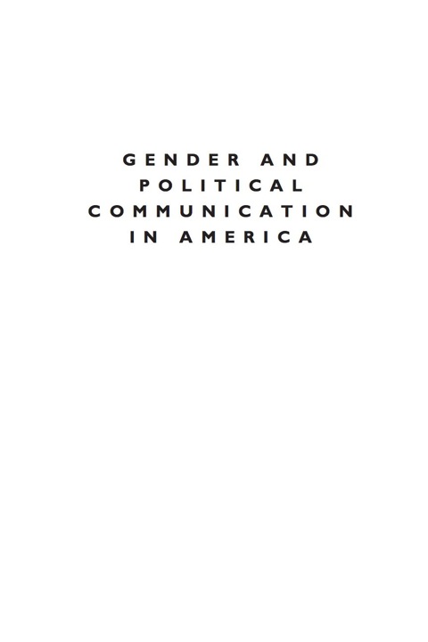 Cover image for book Gender and Political Communication in America