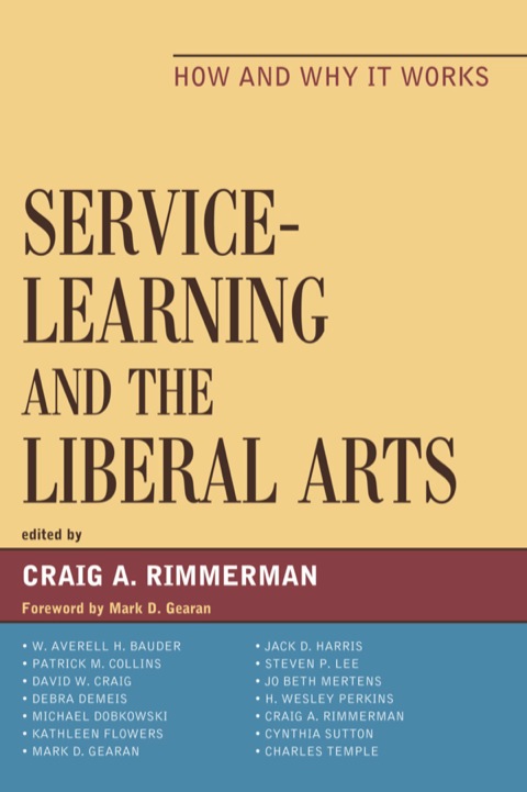 Cover image for book Service-Learning and the Liberal Arts