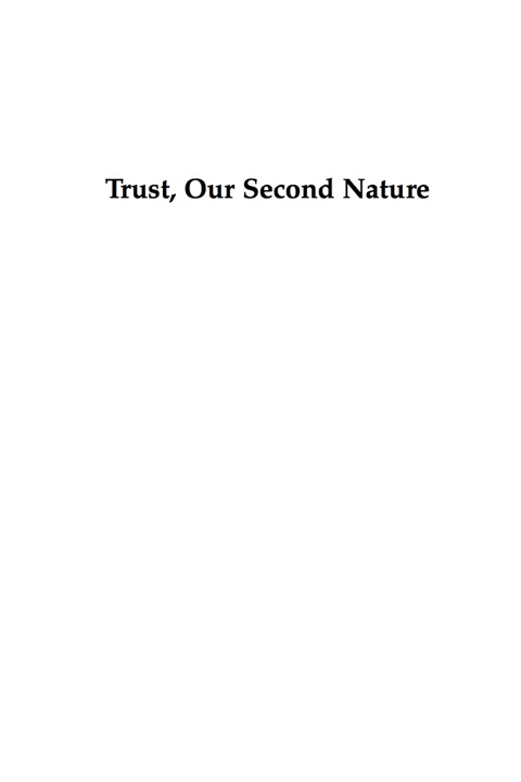 Cover image for book Trust, Our Second Nature