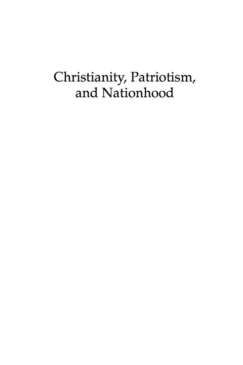 Cover image for book Christianity, Patriotism, and Nationhood
