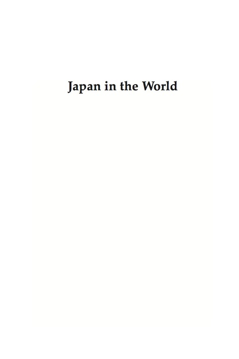 Cover image for book Japan in the World