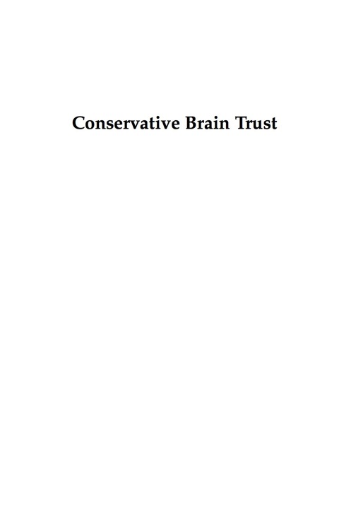 Cover image for book Conservative Brain Trust