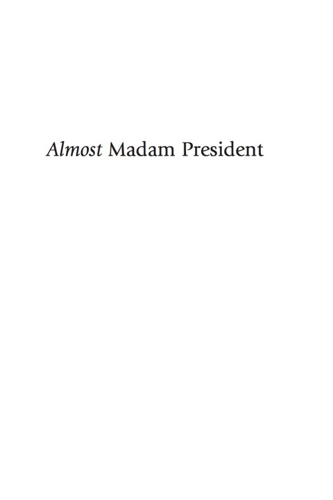 Cover image for book Almost Madam President
