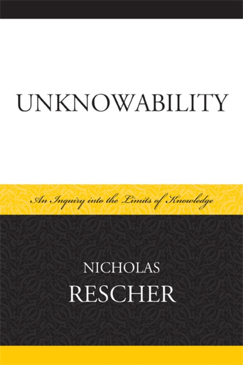 Cover image for book Unknowability