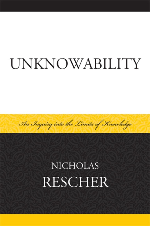 Cover image for book Unknowability