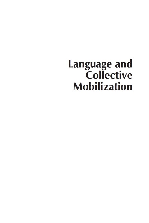 Cover image for book Language and Collective Mobilization