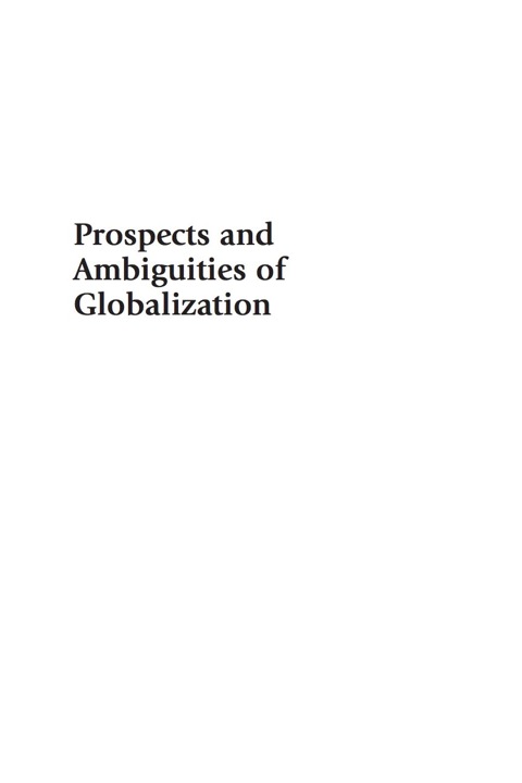 Cover image for book Prospects and Ambiguities of Globalization
