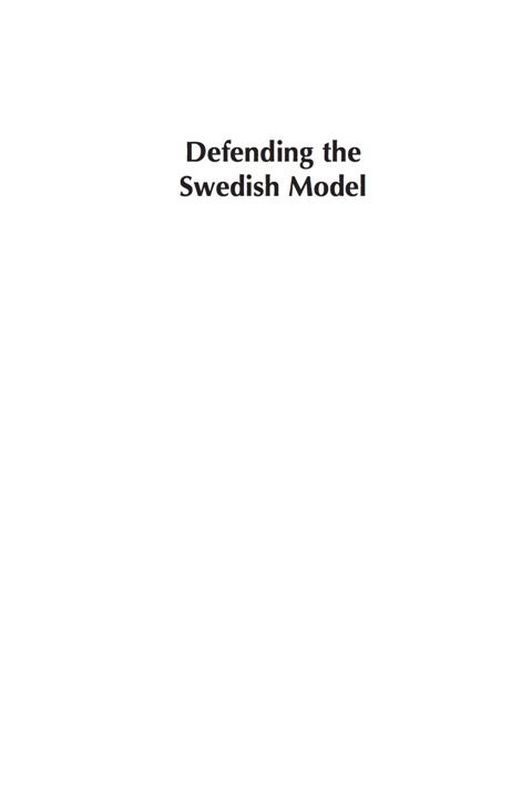 Cover image for book Defending the Swedish Model