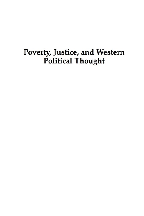 Cover image for book Poverty, Justice, and Western Political Thought
