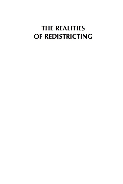 Cover image for book The Realities of Redistricting