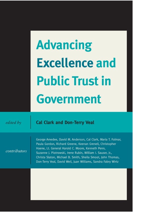 Cover image for book Advancing Excellence and Public Trust in Government