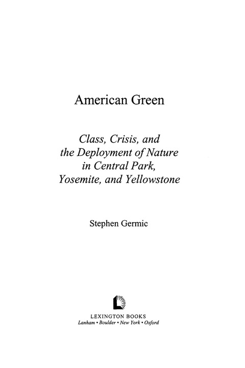 Cover image for book American Green