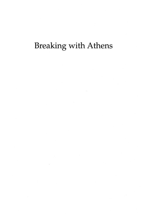 Cover image for book Breaking with Athens