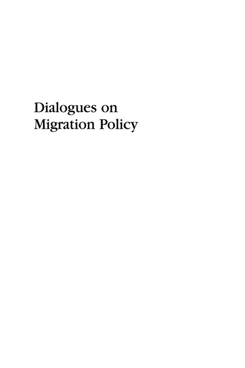 Cover image for book Dialogues on Migration Policy