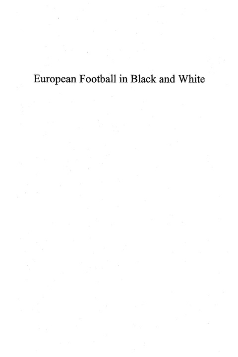 Cover image for book European Football in Black and White