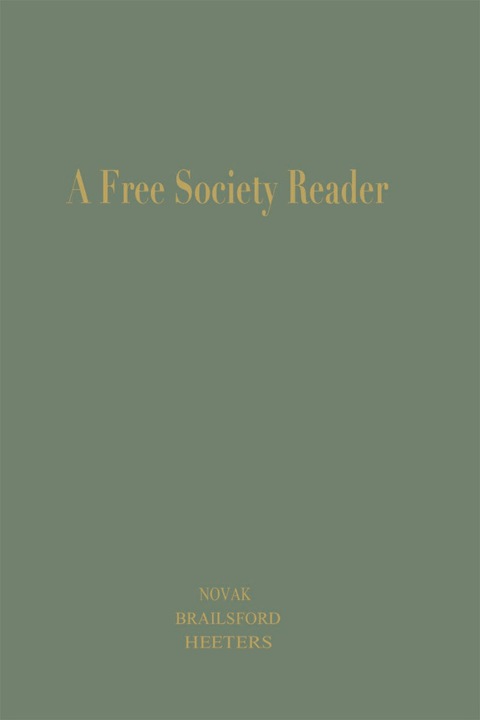 Cover image for book A Free Society Reader