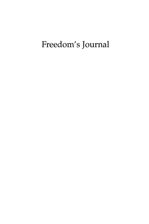 Cover image for book Freedom's Journal