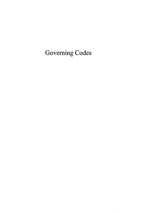 Cover image for book Governing Codes