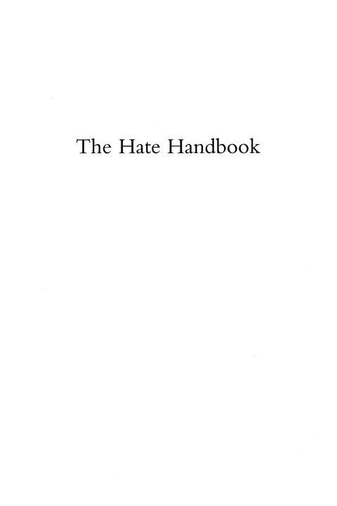 Cover image for book The Hate Handbook