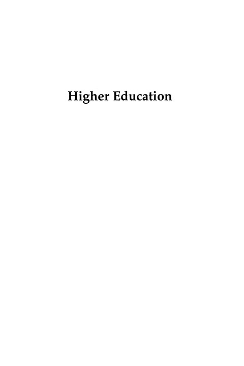 Cover image for book Higher Education
