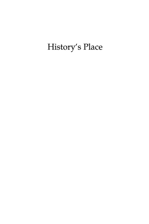 Cover image for book History's Place