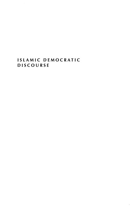 Cover image for book Islamic Democratic Discourse