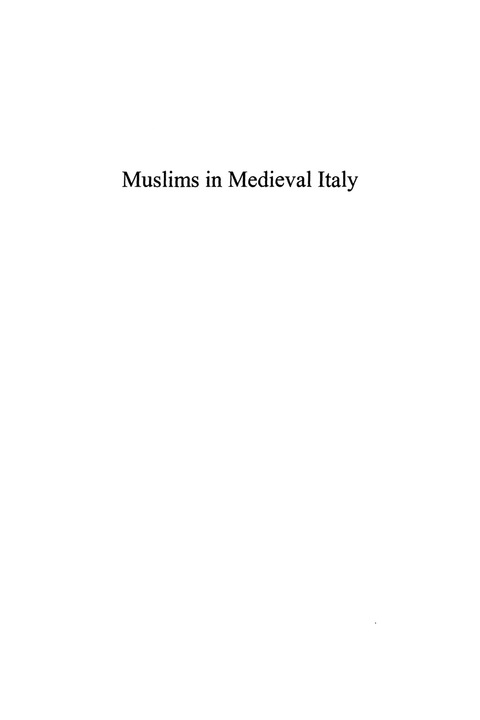 Muslims in Medieval Italy 