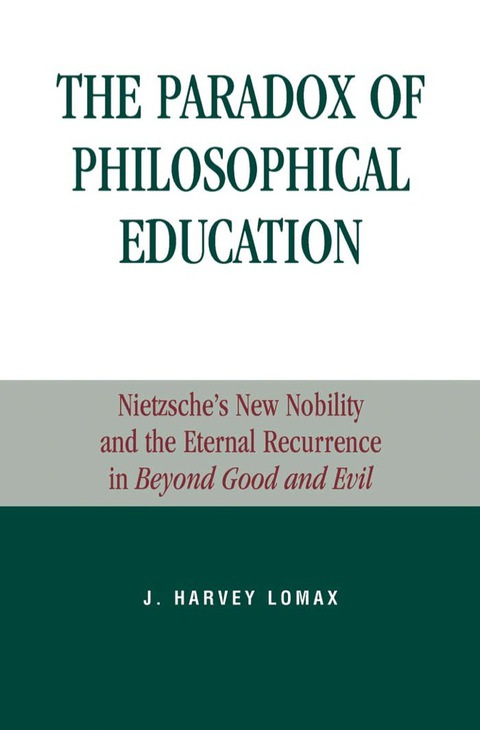 Cover image for book The Paradox of Philosophical Education