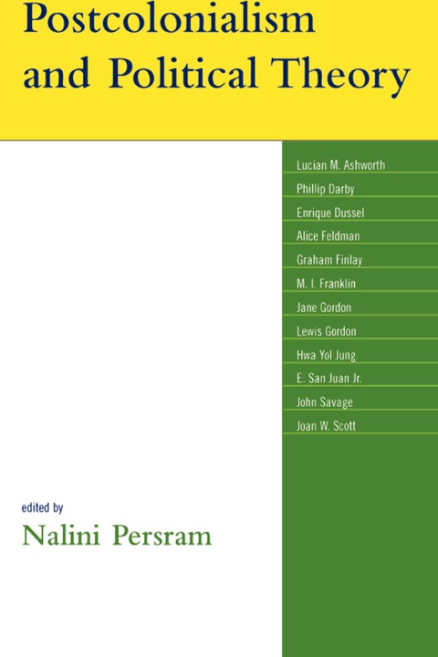Cover image for book Postcolonialism and Political Theory