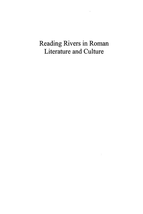 Reading Rivers in Roman Literature and Culture 