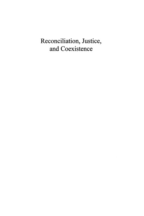 Cover image for book Reconciliation, Justice, and Coexistence