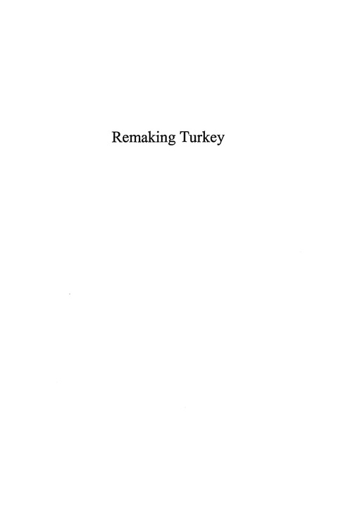 Cover image for book Remaking Turkey