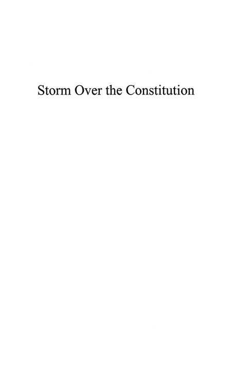 Cover image for book Storm Over the Constitution
