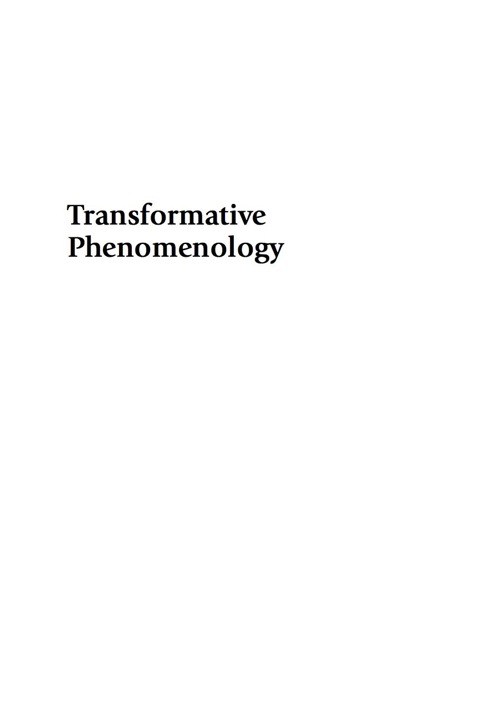 Cover image for book Transformative Phenomenology