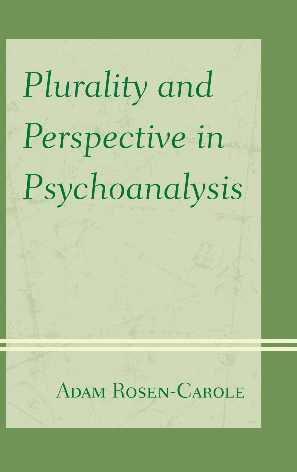 Reflowable Plurality and Perspective in Psychoanalysis; $103.90