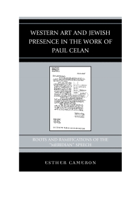Cover image: Western Art and Jewish Presence in the Work of Paul Celan 9780739184127