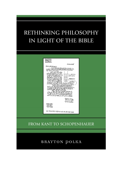 Cover image for book Rethinking Philosophy in Light of the Bible