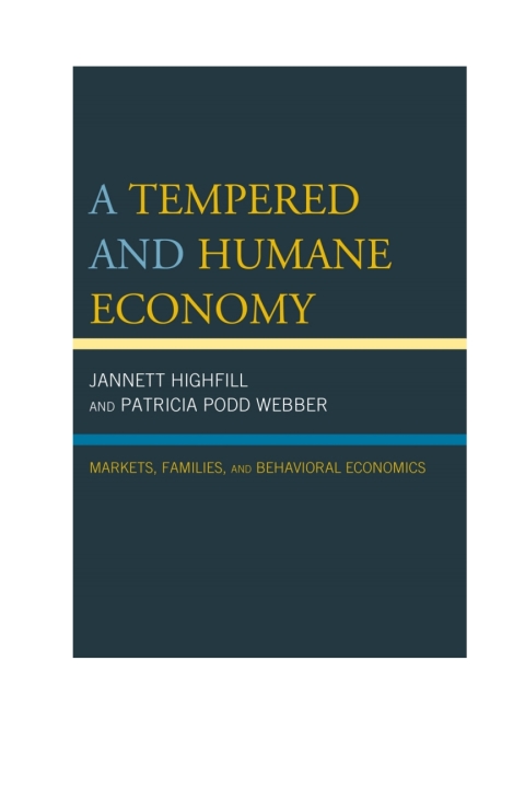 Cover image for book A Tempered and Humane Economy