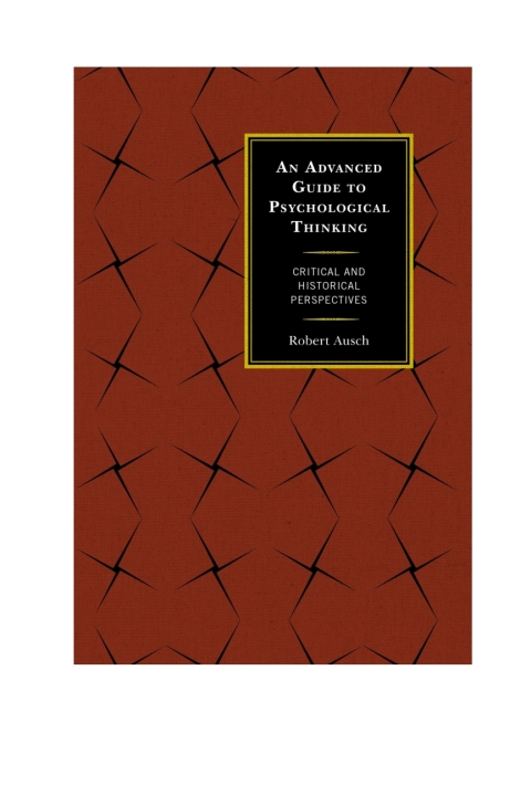 Cover image for book An Advanced Guide to Psychological Thinking