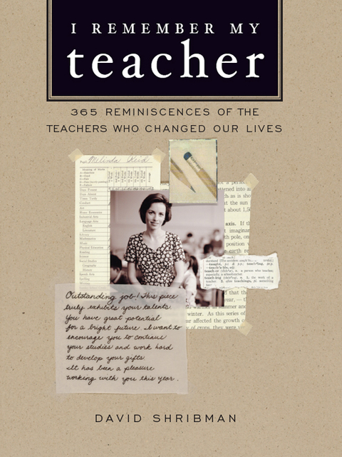 Cover image for book I Remember My Teacher