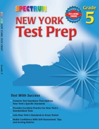 صورة الغلاف: New York Test Prep, Grade 5 9780769634951
