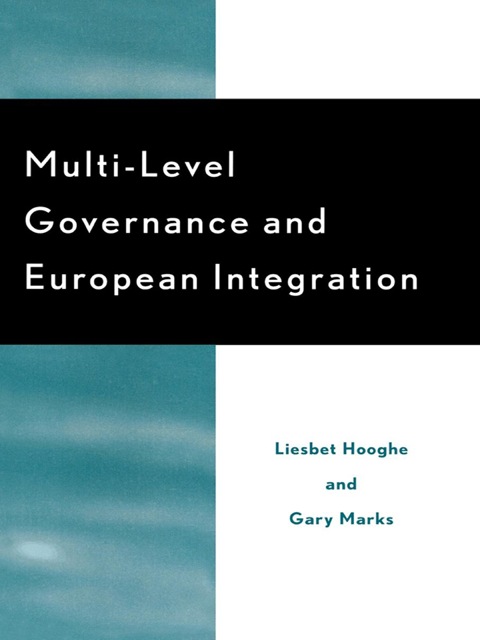Cover image for book Multi-Level Governance and European Integration