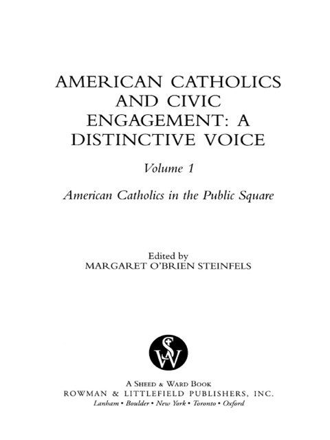 Cover image for book American Catholics and Civic Engagement
