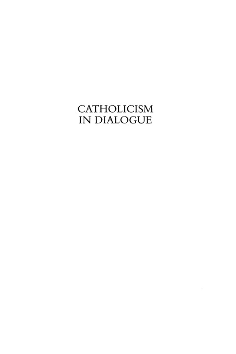 Cover image for book Catholicism in Dialogue