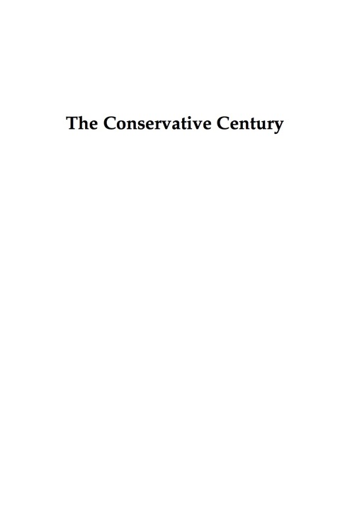 Cover image for book The Conservative Century